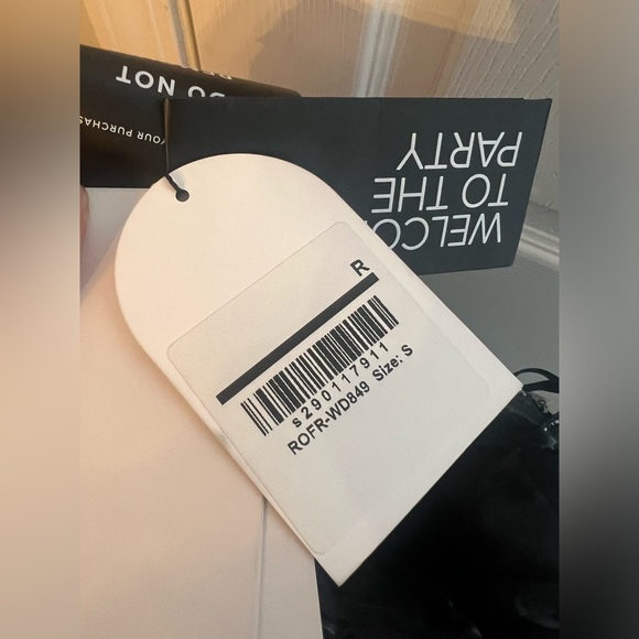 New retrofete Merit Sequin Dress in Black & White - Picture 7 of 7